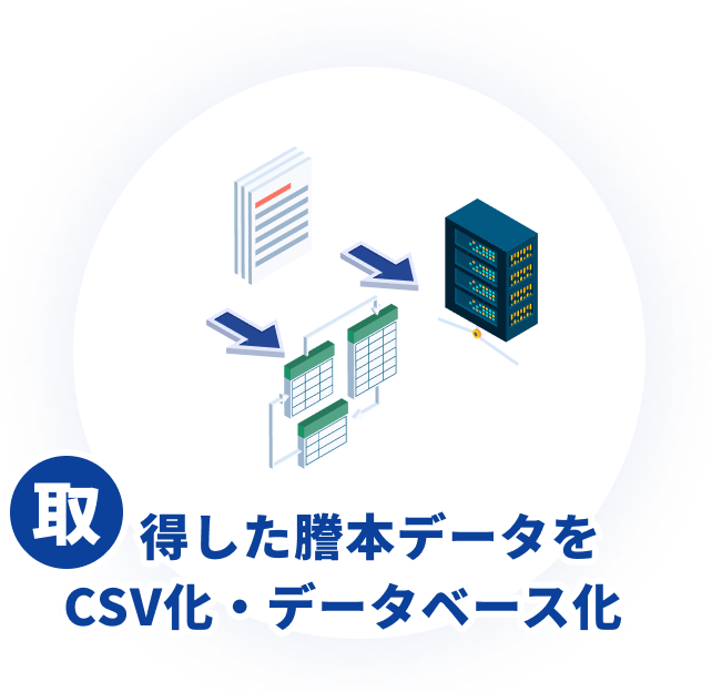 取得した登記情報をCSV化・データベース化してコンプライアンス・反社チェック