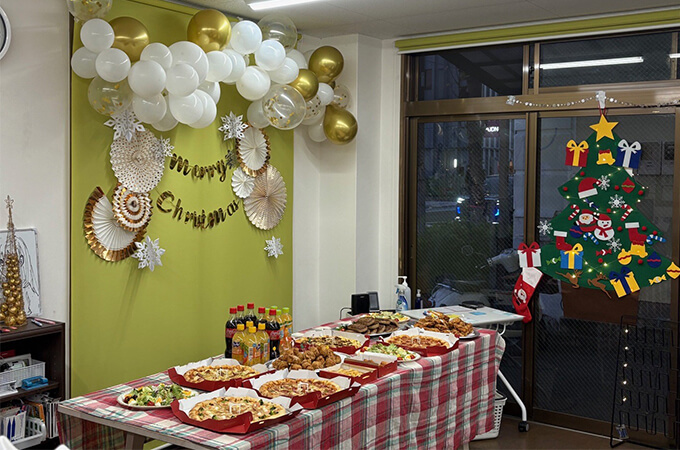 クリスマス食事会の様子